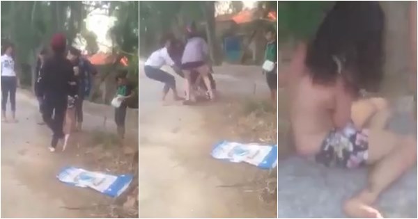 nữ sinh bị đánh hội đồng và lột quần áo