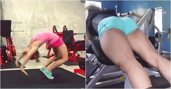 loạt ảnh động sexy girl tập gym