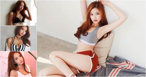 người mẫu Eun Ji sexy khoe ngực khủng