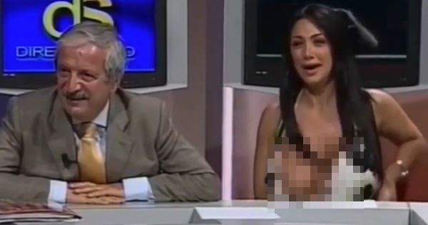 nữ MC lộ ngực trên truyền hình